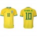 Tanie Strój piłkarski Brazylia Neymar Jr #10 Koszulka Podstawowej MŚ 2022 Krótkie Rękawy
